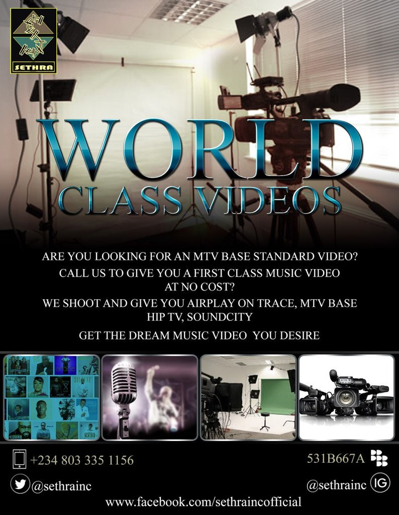 officialsethra's tweet image. We Shoot And Promote World Class Music Videos At No Cost! Contact: SETHRA_iNC +234 803 335 1156 / facebook.com/sethraincoffic…