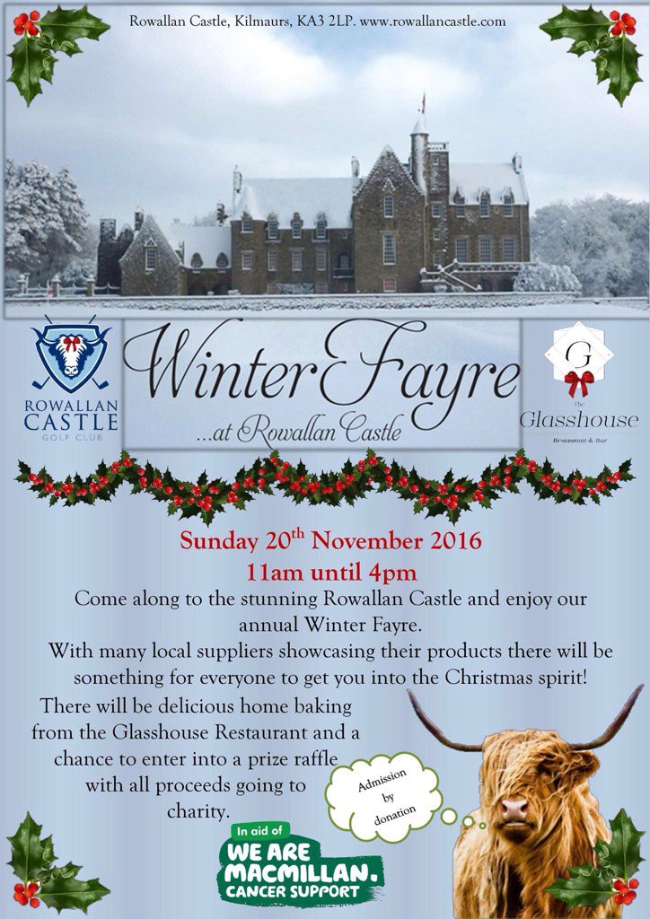 Christmas Fayre &amp; everyone is invited!  20th November 11am - 4pm food by <a href="/Glasshouse/">The Glasshouse</a> donations to <a href="/macmillancancer/">Macmillan Cancer Support</a> x