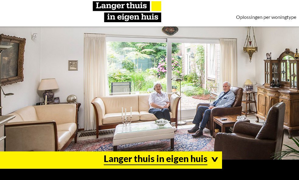 De nieuwe website: langerthuisineigenhuis.com ontsluit de uitkomsten van de onderzoeken naar haalbare aanpassingen <a href="/Platform31/">Platform31</a>