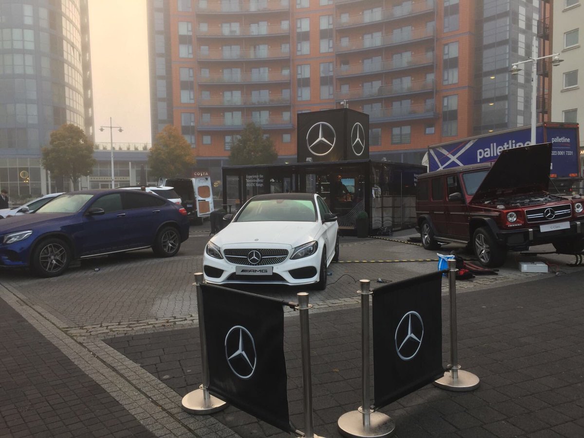 MMGMercedesBenz's tweet photo. @RidgewayMerc of Portsmouth are at @GunwharfQuays until Sunday. Pop down to see our stunning cars &amp; exciting Mercedes-Benz merchandise. https://t.co/pKYW5B31Jy