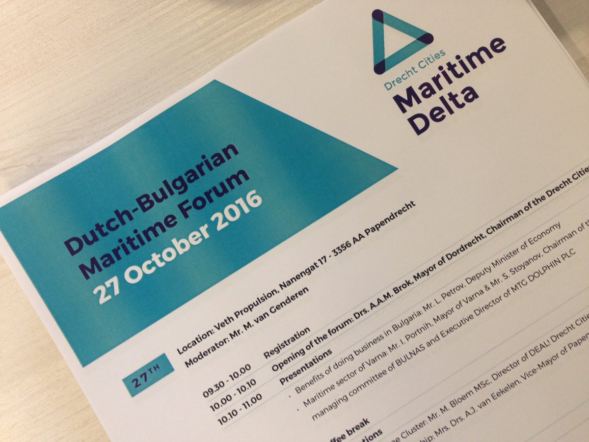 NMTsandra's tweet photo. Opening Dutch-Bulgarian Maritime Forum @vethpropulsion with B2B meetings this afternoon @MaritimeTechNL https://t.co/kjWGnY4vEA