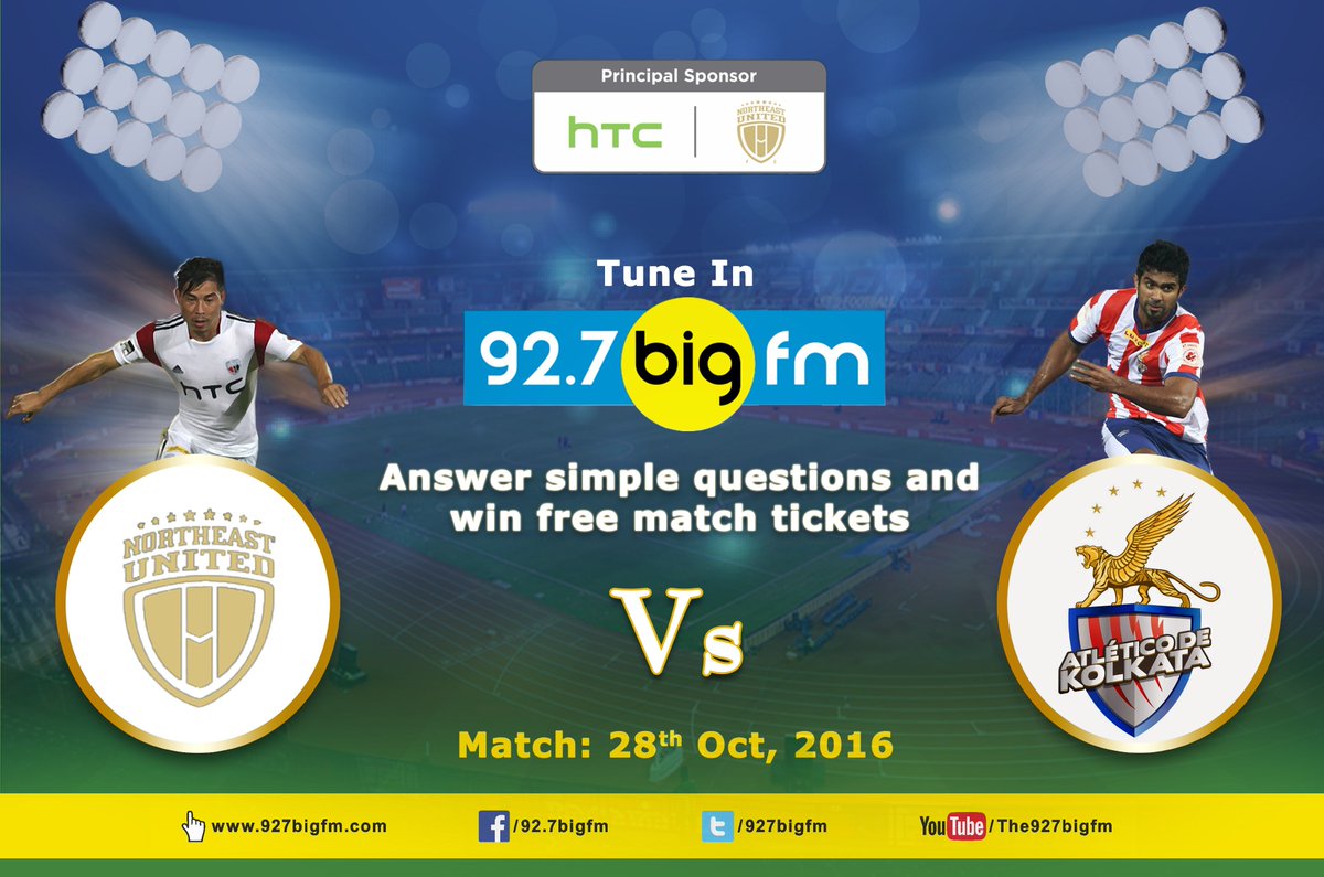 927BigFmGuw's tweet photo. Hey, Once again. . Passes are with us for the match @NEUtdFC Vs @atletidekolkata Come on Guwahati #LetsFootball . .stay tuned @927BIGFM https://t.co/oj8Fp2A2mD