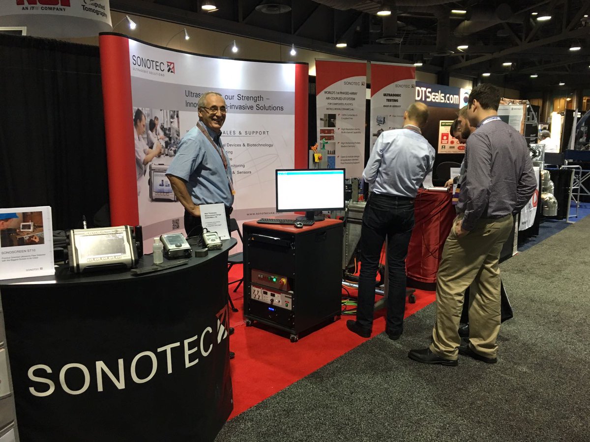 SONOTEC's tweet photo. What a great show! Thank you for exciting discussions and interesting applications! #ASNT2016 https://t.co/XZvI4e1o2v