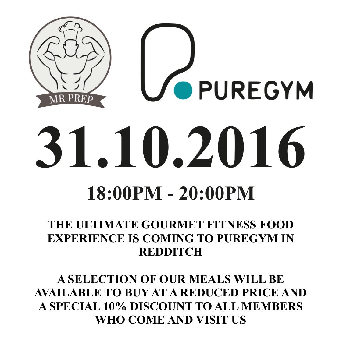 MrPrep_'s tweet photo. Come and see us @PureGymRedditch 
Meals at reduced prices and discount codes available to all members who attend #MrPrep #ReadyPrepGrow https://t.co/bQ1dU78cXL