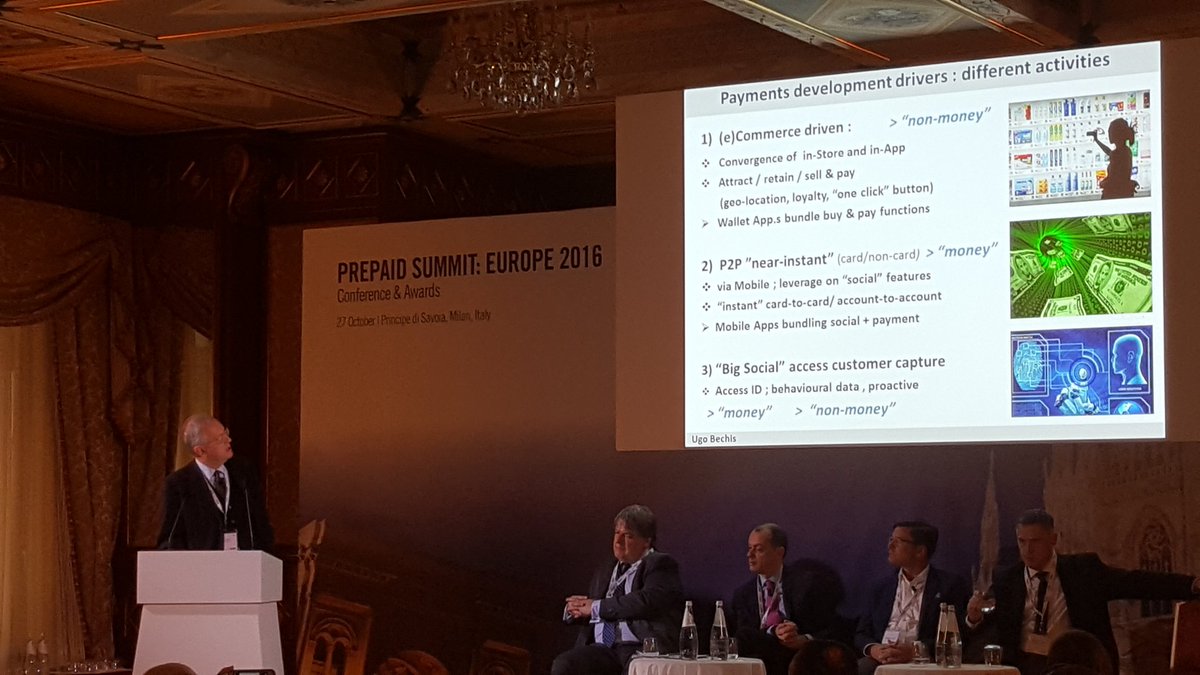 PrepaidSummit's tweet photo. Chiude la prima sessione Ugo Bechis, delegato SEPA, che ci parla di nuove regolamentazioni, #Brexit e #Fintech #prepagate #PPSE16 https://t.co/WNCvVxLh89