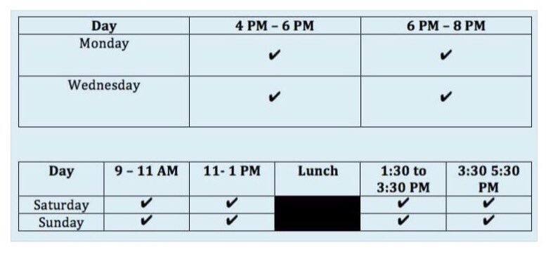 HackneyTuition's tweet image. We have updated our hours at Hackney Tuition Centre! Check out the table below. You can secure your child's place by emailing us ✉️