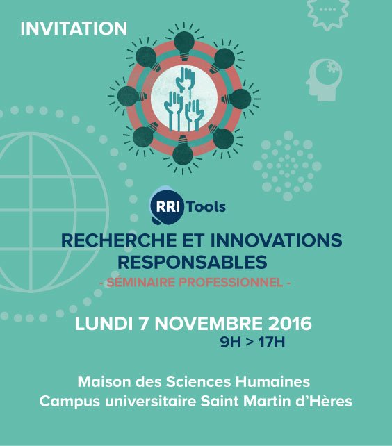 TerritoireSci's tweet photo. Séminaire de #Recherche et #Innovation Responsables le 7 novembre! #doctorants, #chercheurs inscrivez-vs! https://t.co/BOsBhaZzTO  @RRITools https://t.co/i6IwGkcPVR