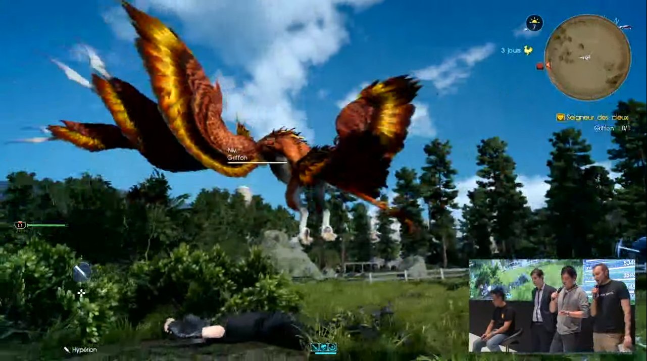 Fami Xv على تويتر モブハントのグリフォン討伐 空中に連れてかれちゃったり Ffxv Ff15