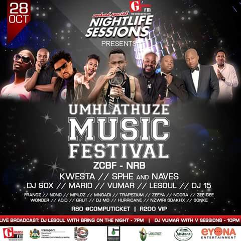 DJSOXsa's tweet photo. #TheeFinestGigGuide

Tomorrow we rocking with @gagasifm #MhlathuzeMusicFest

Tickets available at Computicket https://t.co/gh6j70di8k