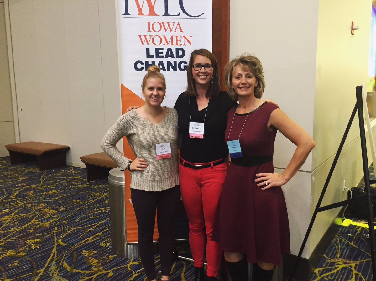 Trilix's tweet photo. Early bird catches the worm! Haley, Courtney & Jana were up early #volunteering with @IWLCLeadChange for the #IWLC Central Iowa Conference. https://t.co/V7hS8VUwu1