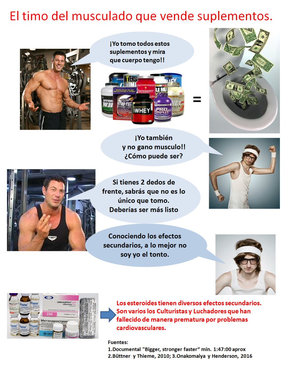 JorgeGarBas's tweet photo. Si ves a un tipo muy MUSCULADO vendiendo SUPLEMENTOS, desconfía. NO ESTÁ ASÍ POR ELLOS!! #dejadehacerlos https://t.co/ewIFtr4Um3