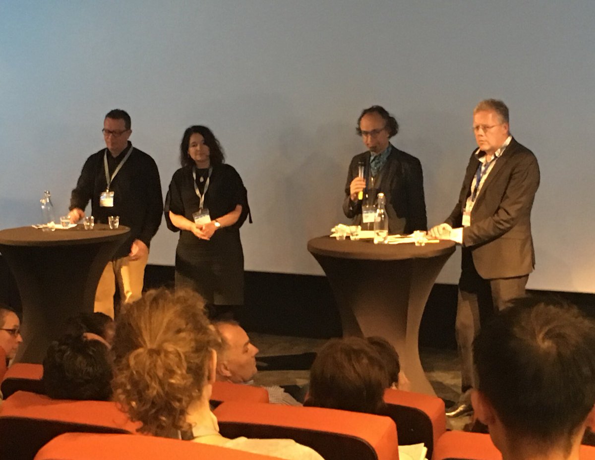 hkoenitz's tweet photo. #click_nl #dutchdesignweek panel on design research. How to find a common vocabulary and deal with complexity to learn for the future. https://t.co/FzNwN6fYVc