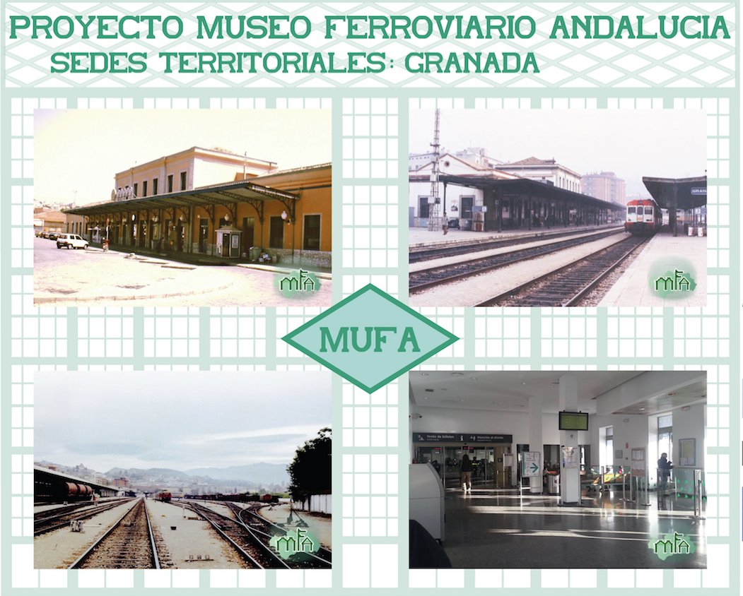 Panel expositivo de la delegación territorial de Granada.