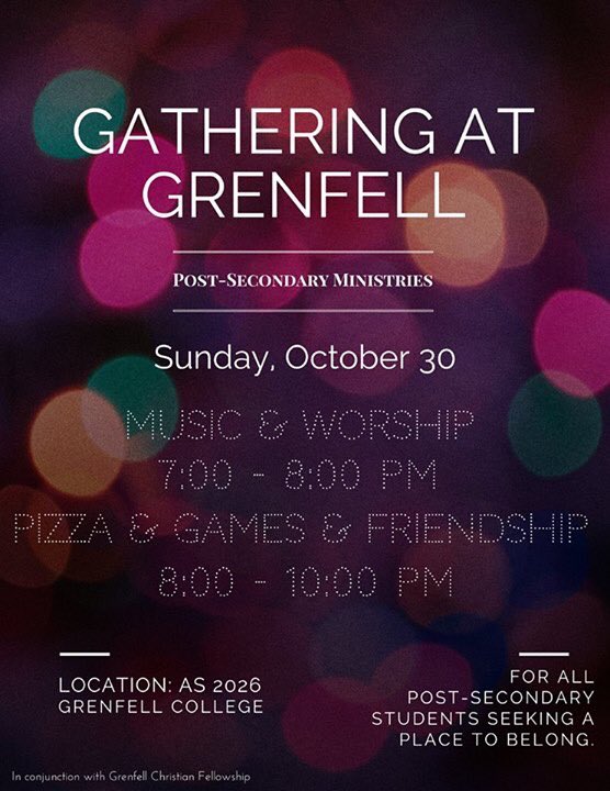 TheGathering_GC's tweet photo. Hello all! Be sure to stop by AS2026 Sunday evening for worship, discussion, pizza and games (Halloween style)! #freePizza https://t.co/stTgrqqWc3