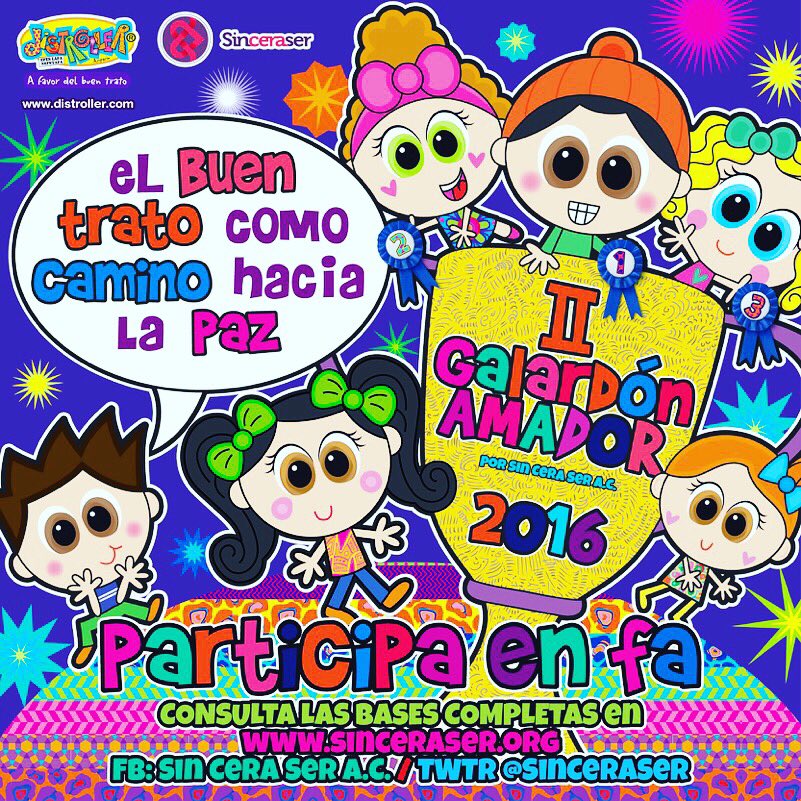 Verohabla's tweet photo. Participa y nómina a una niña o niño!!!  Busca las bases en @SinCeraSer o https://t.co/6pvEtNHE1J https://t.co/oPsw9IDm36