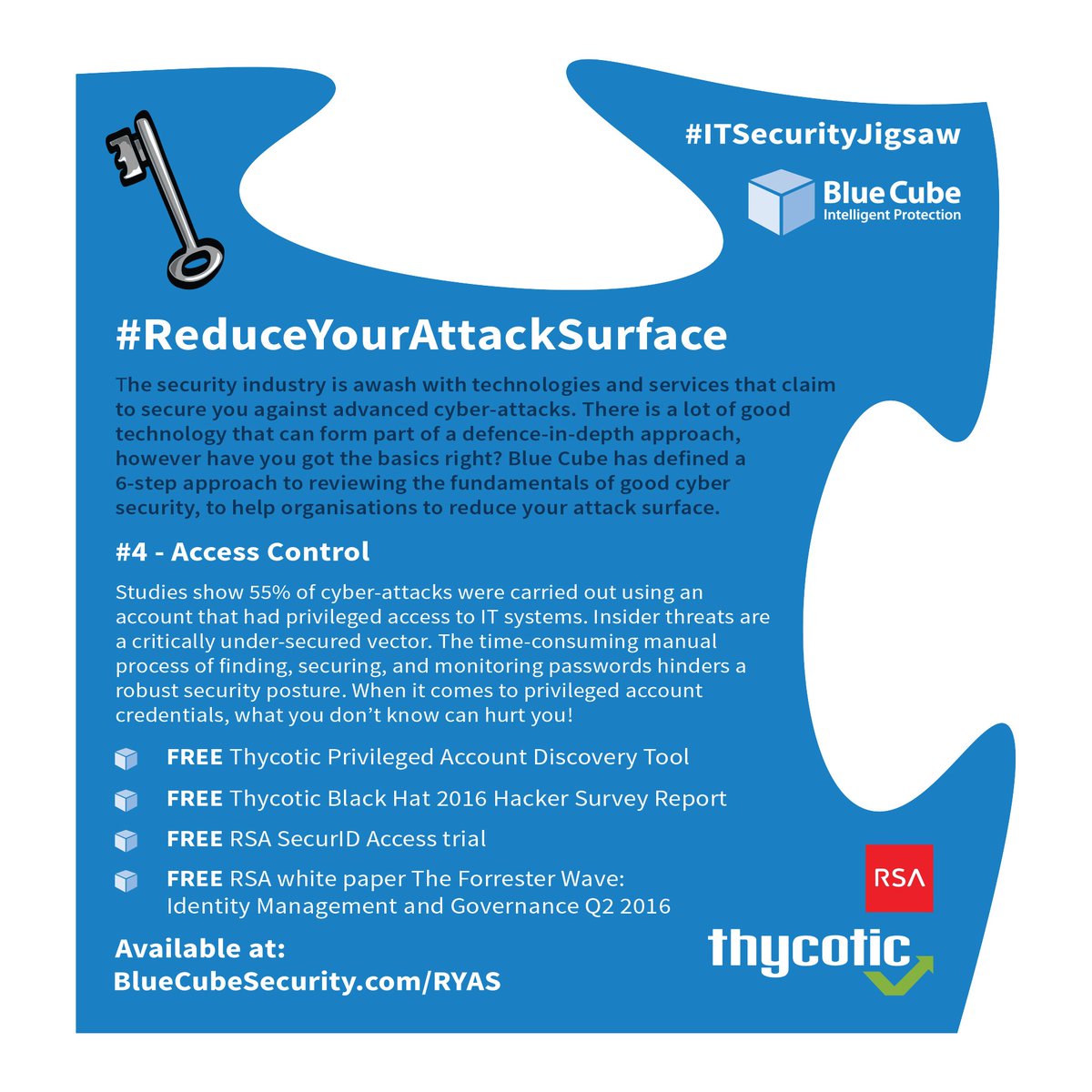 grahamb1066's tweet photo. Send in a picture of your #ITSecurityJigsaw#4 Access Control for chance to win ipad mini #ReduceYourAttackSurface @RSAsecurity @Thycotic https://t.co/dLRJcJ8I4b