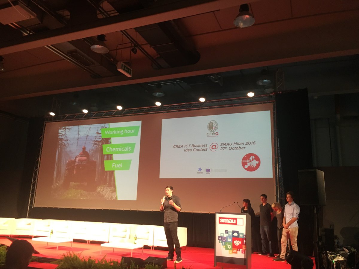 CreaAcademy's tweet photo. TAFR is a robotic solution to save farmers and winegrowers time health and money! #CREA2016 #SMAU2016 https://t.co/lvCHoKJl7U