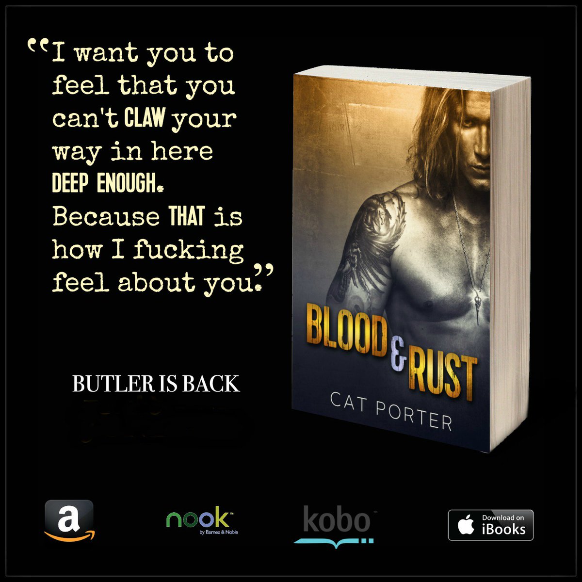 catporter103's tweet photo. Clawing, demanding, infuriating. #ButlerIsBack in BLOOD &amp; RUST https://t.co/SyB1PD9lel #LockAndKeySeries https://t.co/wLjsurM7OE