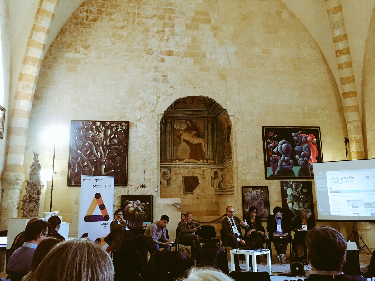 Swapmuseum's tweet photo. #digitalibrary e #artstories le testimonianze di Mauro Paolo Bruno e Paola Autore di @CoopCultureIT #ArtLab16 https://t.co/5BR638lGdb