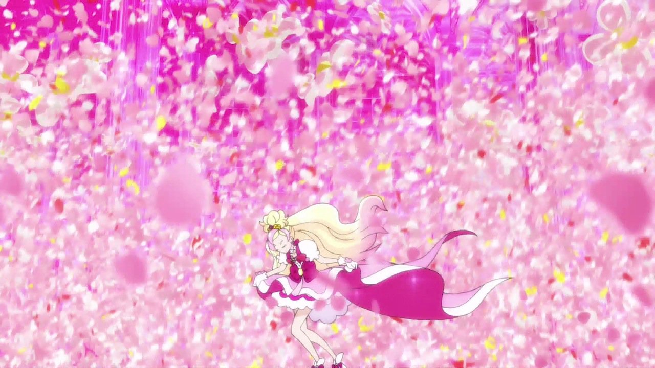 Uzivatel Hetax Film Na Twitteru プリンセスプリキュアの第1話のキュアフローラの変身シーンで下から花びらが舞うこのシーンは バックに流れるコーラスと相まって本当に鳥肌が立ったわ T Co 5wkjvqxahl Twitter
