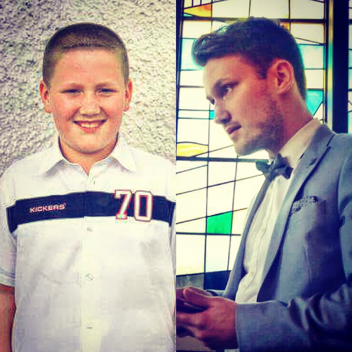 Exciting gig news coming soon  😀🎼🎸🎹💃 .. in the mean time here's a then and now photo of Fearg ❤️ #datsuitdoe #beautiful #falsefriends