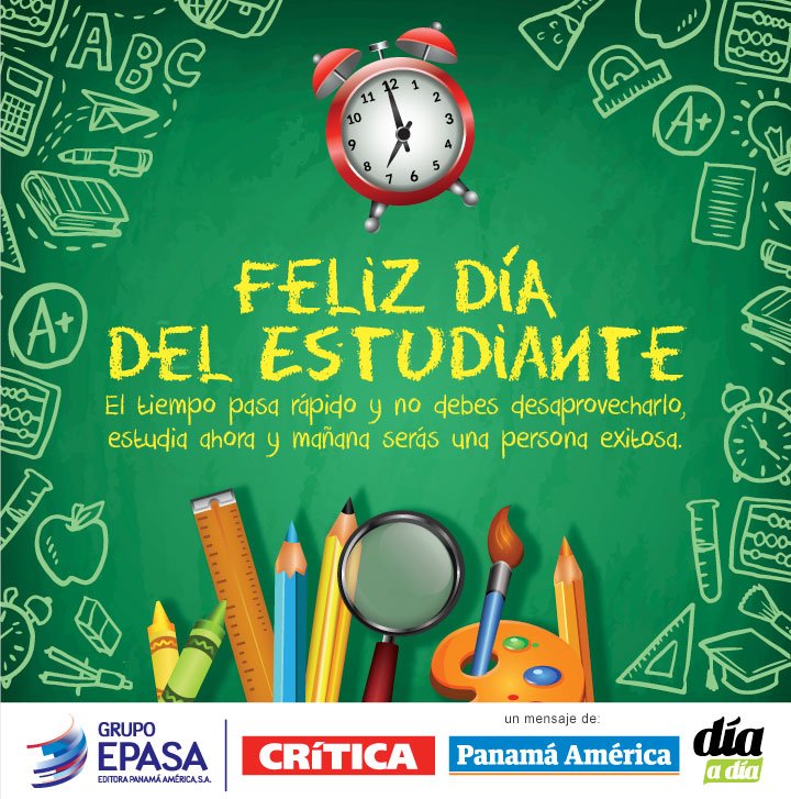 Felicidades a  todos los estudiantes panameños que se esfuerzan por salir adelante, por su futuro y el de nuestro país.#GenteConPropósito