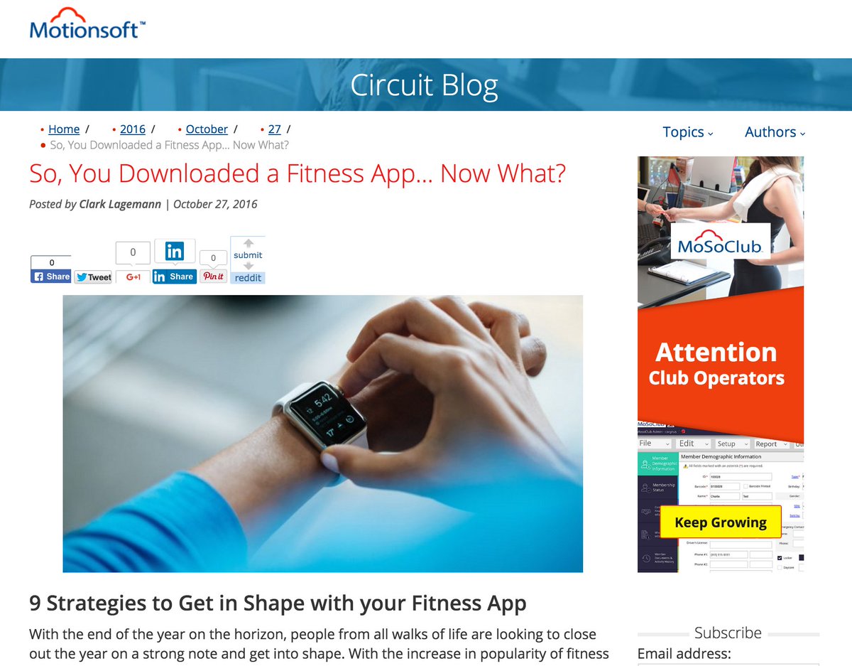 motionsoft's tweet photo. Read #Motionsoft contributing author Clark Lagemann @MedPro_Wellness Strategies to Get in Shape w/ Fitness Apps https://t.co/YQ8rtsNAwQ https://t.co/pF36f2tPH3