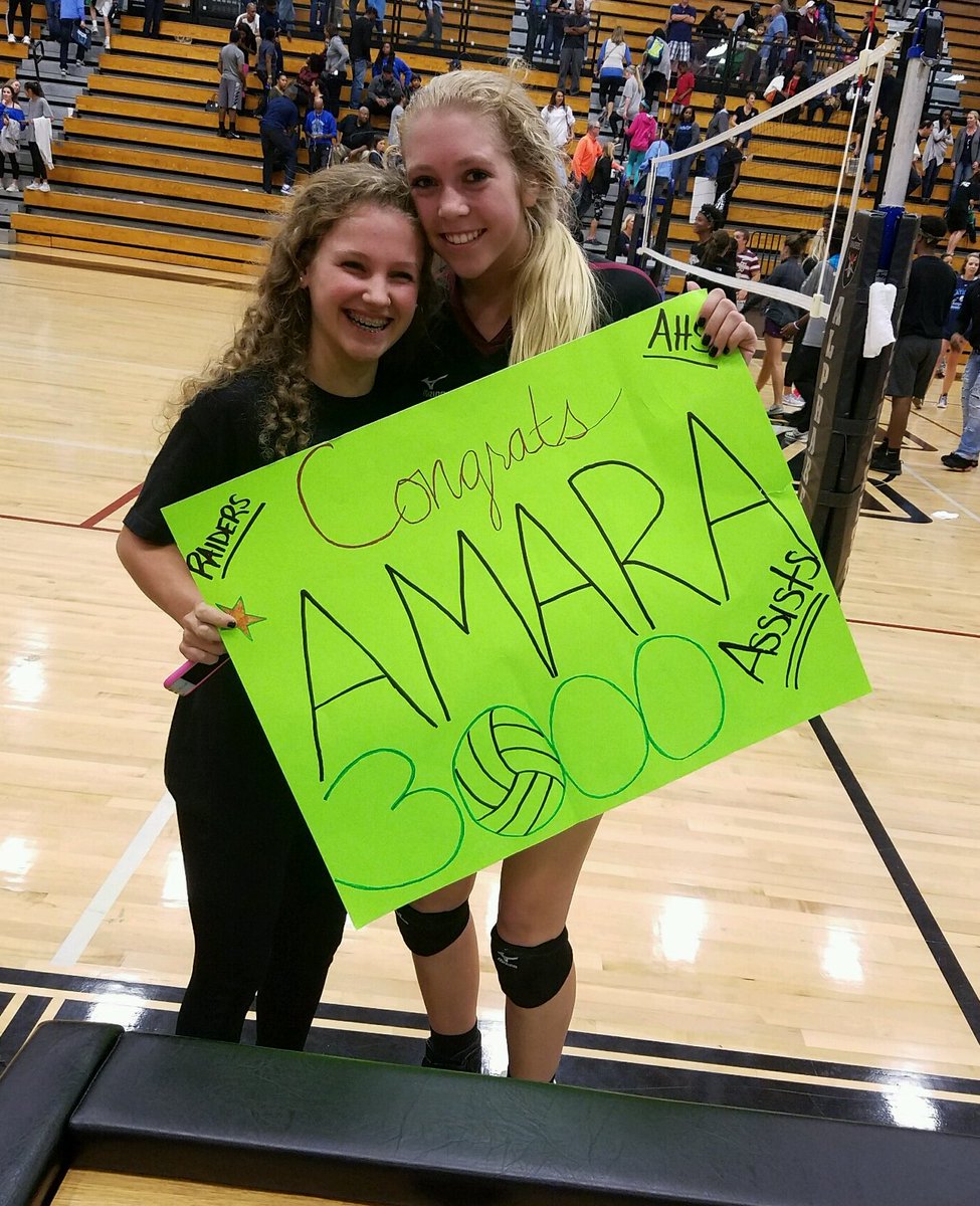 ahsraidervb's tweet photo. Congratulations to Amara Anderson for reaching an Amazingly Awesome 3,000 Assists!!! #GoAmara!!! 🎉💕��� https://t.co/pTCtglv6Xk