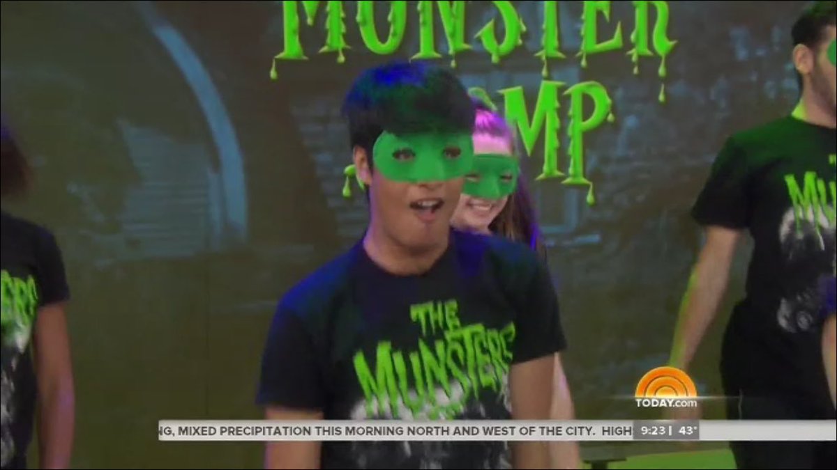 mahinmaster's tweet photo. The Today Show went so well! I'm going to miss the Munster Stomp! @nbc @TODAYshow @dancemolinari https://t.co/75caS0HsRR