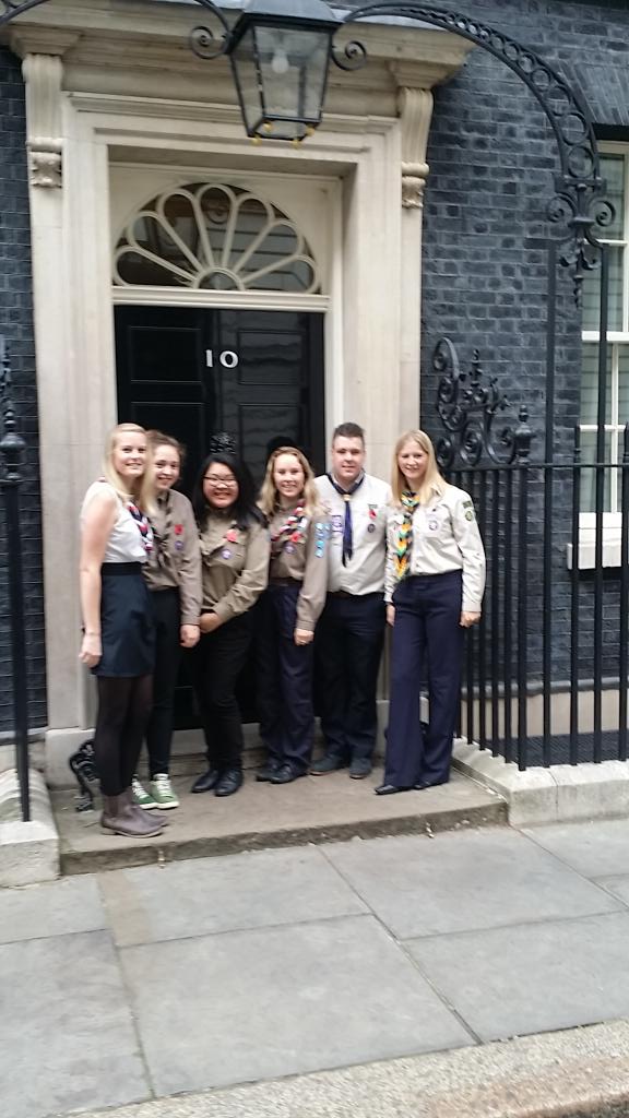 Tea and cake in Downing Street :) #ScoutImpact #Amillionhands #staffsscouts #soproud