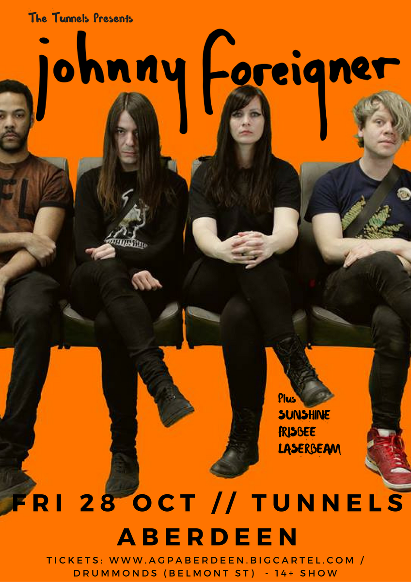 AGP Gigs (@agpaberdeen) on Twitter photo TOMORROW <a href="/tunnelsaberdeen/">The Tunnels</a>
<a href="/lexkelandjun/">Johnny Foreigner</a> @SUNFRISLASER @Forest_Fires
Doors 7pm / 14+ show / £7 / Tickets on the door TOMORROW <a href="/tunnelsaberdeen/">The Tunnels</a>
<a href="/lexkelandjun/">Johnny Foreigner</a> @SUNFRISLASER @Forest_Fires
Doors 7pm / 14+ show / £7 / Tickets on the door