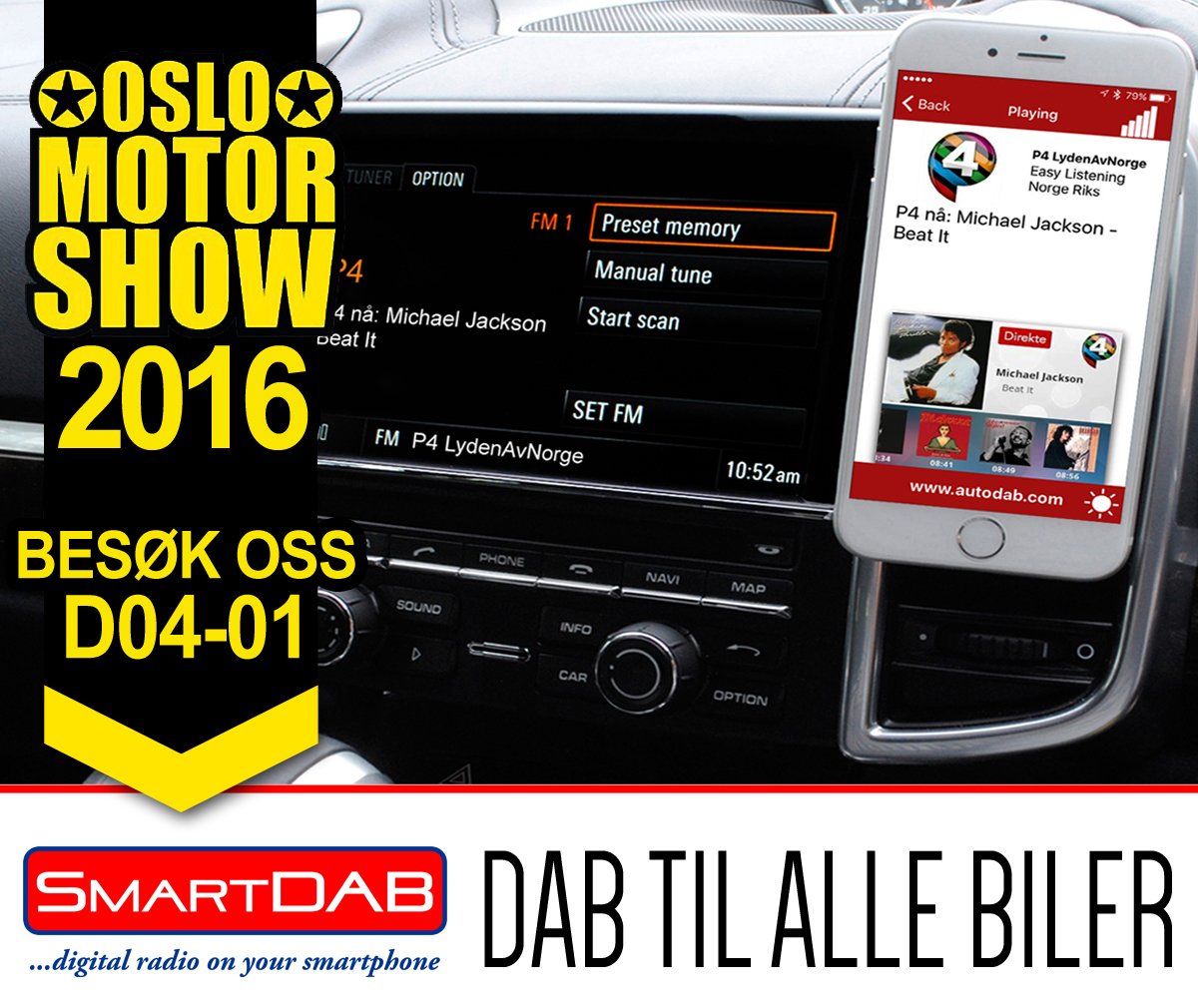 Connects2's tweet photo. Come and visit us at the @OsloMotorShow this weekend! We're on stand D04-01! #smartdab #autodab https://t.co/fDpbsYsySL