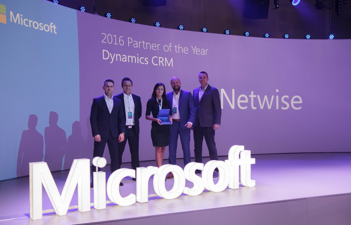 kozinskae's tweet photo. Very proud to be a part of #NetwisePL team, the best #Microsoft #CRM integrator in Poland for the 7th time in a row! @netwise_pl #MSDynCRM https://t.co/AefbwyfQTM