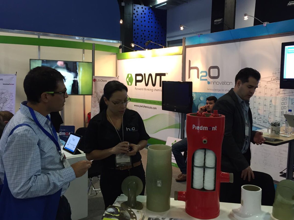 fredericdugre's tweet photo. H2O Innovation's Mexican team getting busy at #AquatecMexico https://t.co/FTetRvkJl1