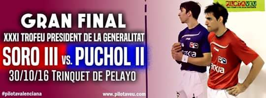 DIUMENGE 31 OCTUBRE 2016, GRAN FINAL al Trinquet Pelayo #nostresport #catedral #diumengesaltrinquet #pilotavalenciana #pilota #aficio #final