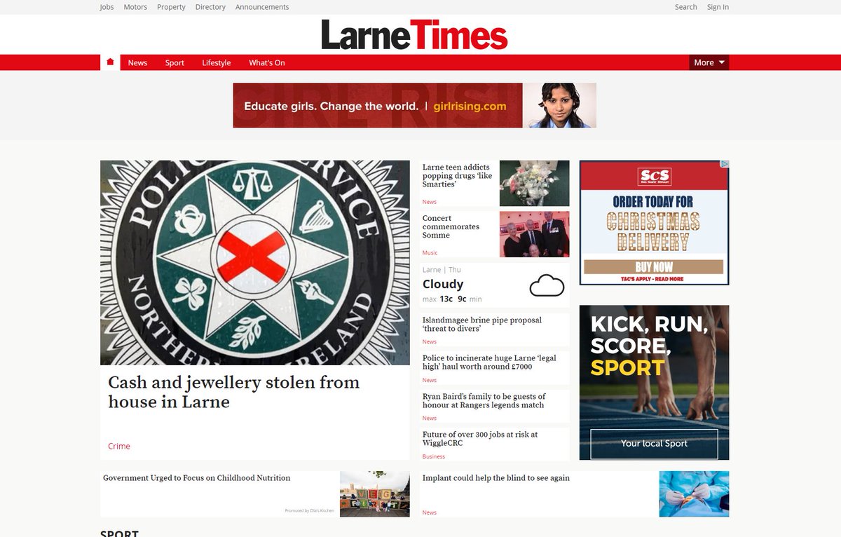 Larne_Times's tweet image. Have you checked out our new website yet? Let us know what you think of it: larnetimes.co.uk #YourLarneTimes
