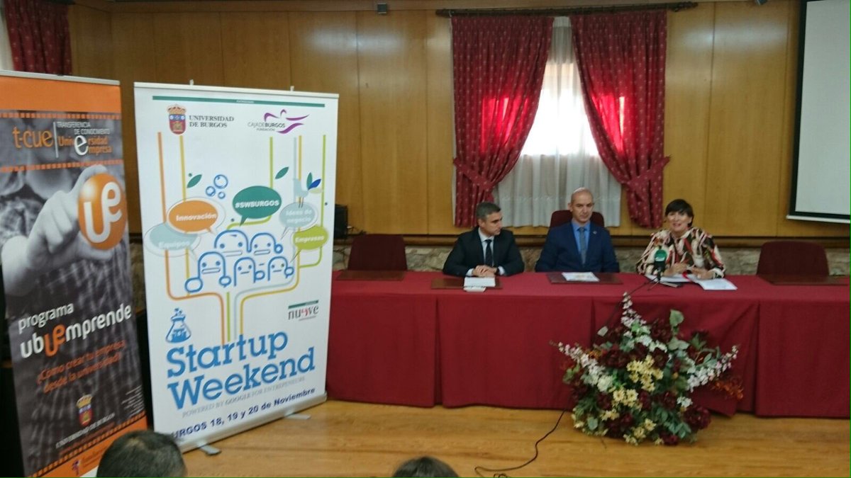 SWBurgos's tweet photo. Ya estamos en marcha! Hemos presentado con @UBUInvestiga y @emprendeCdB el próximo #SWBurgos, ya tardas en apuntarte https://t.co/IbJ5iawGeU