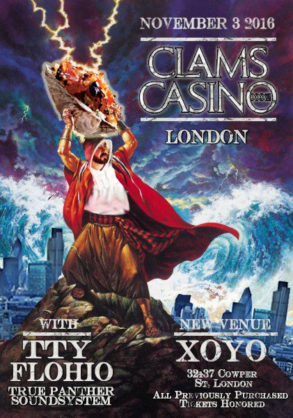 dollop_UK's tweet photo. The @clammyclams show Nov 3rd is now at @XOYO_London w/ @FLOHIO16, TTY, DJ @TRUEPANTHER Soundsystem. Final tickets: https://t.co/beauSSEDX0 https://t.co/lc1lrt8gSV
