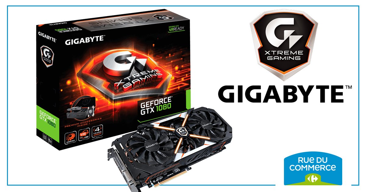 rueducommerce's tweet image. #Concours Pour une performance XTREME tentez de gagner cette carte graphique GIGABYTE !
→ Pour participer rien de plus simple : RT + Follow