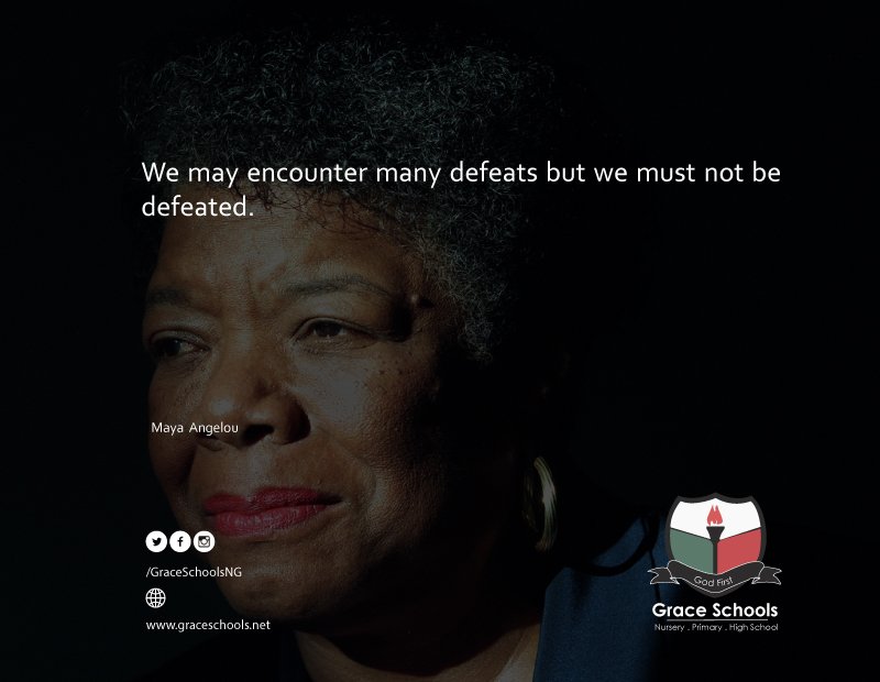 GraceSchoolsNG's tweet photo. Life's filled with challenges. But then life's also filled with overcoming them. #GraceBoost https://t.co/xrBe9D1PjV