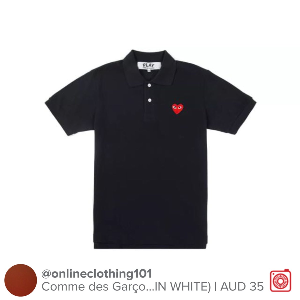 PopularVibes_'s tweet photo. Selling Comme des Garçons Play Polo Shirt (SMALL-XXL) (AV... AUD 35 https://t.co/57C3kbR5vT #carousell @thecarousell https://t.co/P9bkykmqc9