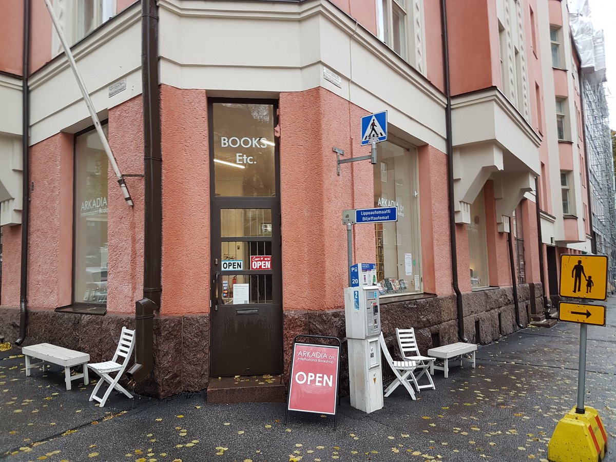 erlendloe's tweet photo. For the record: Arkadia International Bookshop in Helsinki is one of the finest 2nd hand bookshops I have ever seen. https://t.co/Gr1M1D8KJc