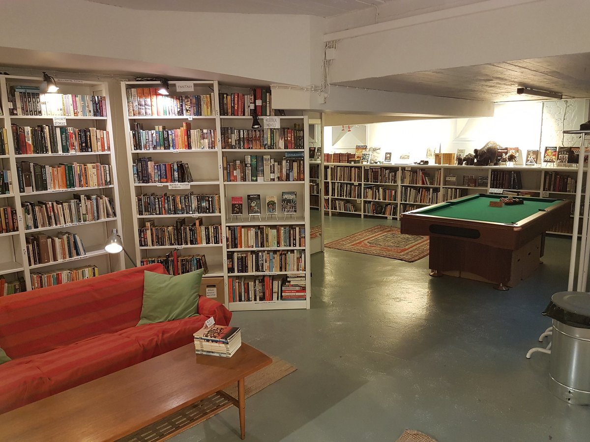 erlendloe's tweet photo. For the record: Arkadia International Bookshop in Helsinki is one of the finest 2nd hand bookshops I have ever seen. https://t.co/Gr1M1D8KJc