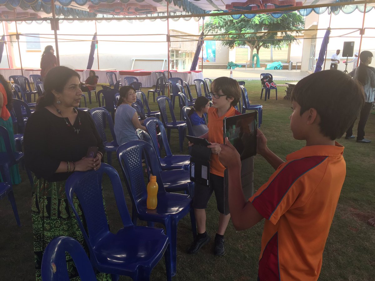 davidrynne's tweet photo. TigerTV reporters capturing Diwali preparations #sislearns https://t.co/4Cnt4Kp8Nf