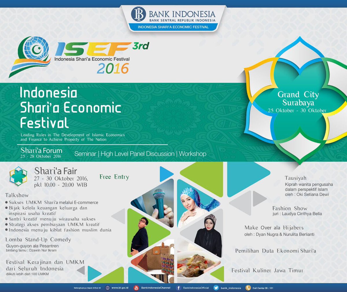 republikaonline's tweet photo. ROLers, Yuk, datang dan ramaikan festival syariah terbesar dlm shari’a fair (27-30 okt 2016) di Surabaya! #ISEF2016 https://t.co/i1zRUwQC0z