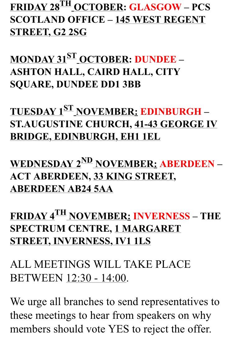 PCS is holding meetings in advance of the CSCS ballot period.  If you are attending from your branch please email scotland@pcs.org.uk