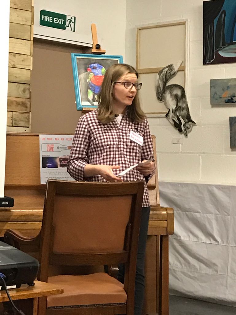 ProjectSoup's tweet image. Celebrate. Connect. Inspire. Mhairi from @BIGScotland kicks off today's #ABJamboree @Head2Green