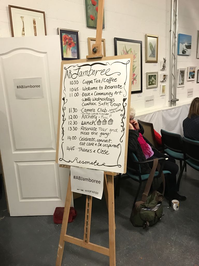 ProjectSoup's tweet image. Celebrate. Connect. Inspire. Mhairi from @BIGScotland kicks off today's #ABJamboree @Head2Green