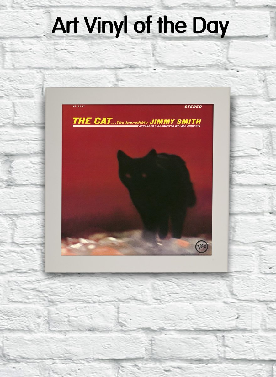 Art_Vinyl's tweet photo. Art Vinyl of the day. Jimmy Smith - The cat. Photography Ken Whitmore #BlackCatDay #cats #Jazz #Vinyl #lpframe #recordframe https://t.co/mLQmaLj2qP
