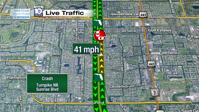 #TrafficAlert !! Fatal Accident on Turnpike NB just N of Sunrise Blvd https://t.co/vMQCwmO5aC